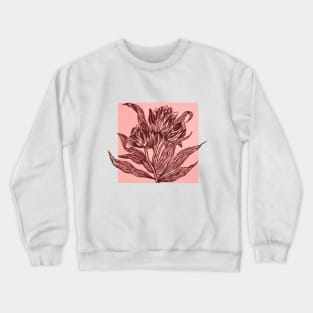 Striped Tulips Crewneck Sweatshirt